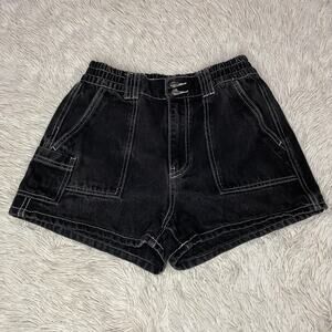 Simple Society Women’s carpenter denim jean shorts